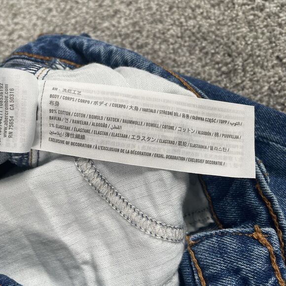 Abercrombie & Fitch Ankle Straight Ultra High Rise Curve Love Jeans Womens 6 28 - Picture 7 of 11